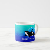Mug espresso Orca personnalisé (Devant droit)