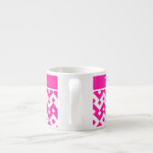 Mug Espresso Personnalisé, Candy rose géométrique (Dos)