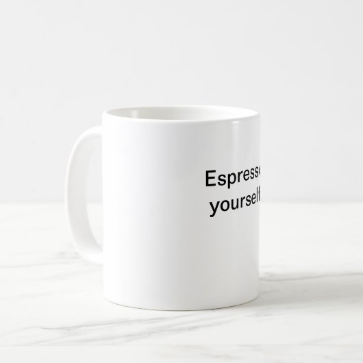 Mug Espresso vous-même ! (Devant gauche)