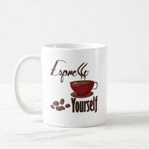 Mug Espresso Yourself Coffee Pun Vous Express