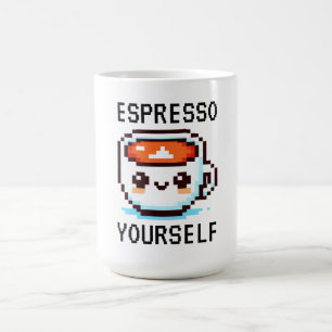 Mug Espresso Yourself - Drôle Pixel Art Conception Caf