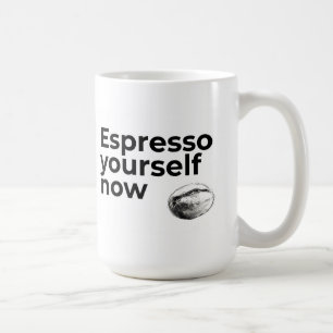 Mug Espresso Yourself Now Citation de café avec Bean