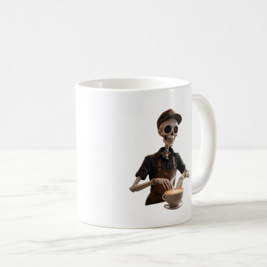 Mug Espresso Yourself - Skeleton Coffee Shop Vibes (Devant droit)