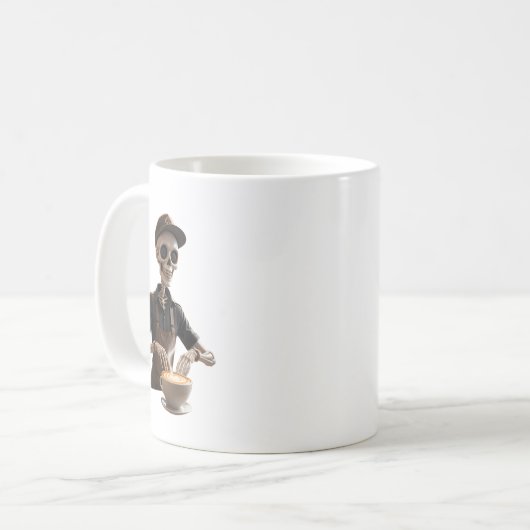 Mug Espresso Yourself - Skeleton Coffee Shop Vibes (Devant gauche)