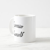 Mug Espresso Yourself Witty Pun (Devant gauche)