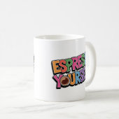 Mug Espresso Yself Coffee Lover Design (Devant droit)