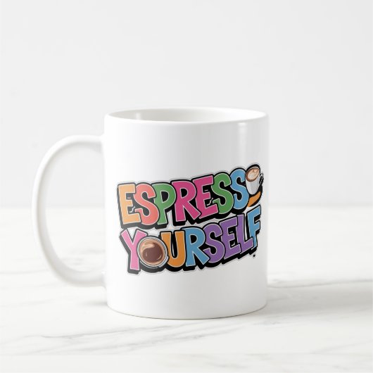 Mug Espresso Yself Coffee Lover Design (Gauche)