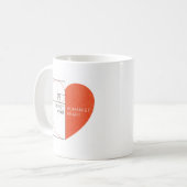 Mug Esprit athée, coeur d'humaniste (Devant gauche)