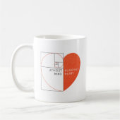 Mug Esprit athée, coeur d'humaniste (Gauche)