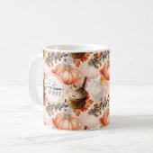 Mug Esprit d'automne Motif d'aquarelle douillet (Devant gauche)