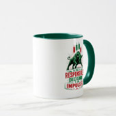 Mug Esprit de décision responsable ou impulsion commer (Devant droit)