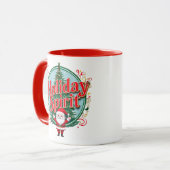 Mug esprit de fêtes de Noël design mignon (Devant gauche)
