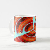Mug Esprit de feu orangé art (Devant gauche)