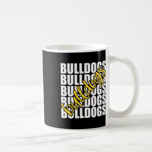 Mug Esprit de l'équipe sportive de l'école jaune (Droite)