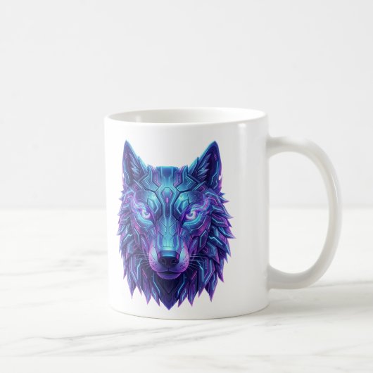 Mug Esprit de Loup Cyber Gardien de l'Intuition (Droite)