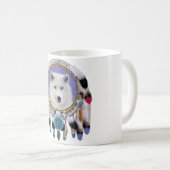 Mug Esprit de loup indien natif (Devant droit)