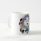 Mug Esprit de loup indien natif (Devant gauche)