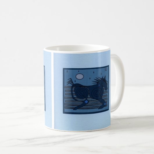 Mug Esprit de lune (bleu-clair)