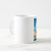 Mug Esprit de surf intemporel : Senior Wave Rider (Devant gauche)