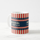 Mug Esprit du jour commémoratif rouge, blanc et bleu (Devant gauche)