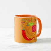Mug Esprit Flamme Fiesta orange (Devant droit)