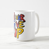 Mug Esprit Inarrêtable Ne Jamais Abandonner (Devant droit)
