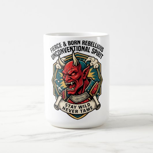 Mug Esprit Indomptable et Rebelle de Naissance Non Con (Centre)