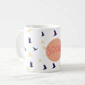 Mug Esprit libre Boug d'oiseaux personnalisée (Devant gauche)