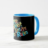 Mug Esprit libre coloré (Devant droit)