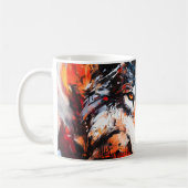 Mug Esprit Loup Sauvage Abstrait (Gauche)