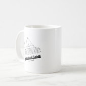 Mug Esprit statistique Courbe de distribution normale (Devant gauche)
