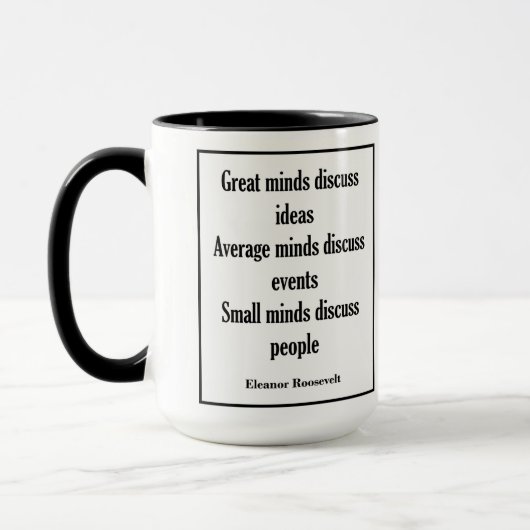 Mug Esprits de la citation | d'Eleanor Roosevelt (Gauche)
