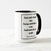 Mug Esprits de la citation | d'Eleanor Roosevelt (Devant droit)