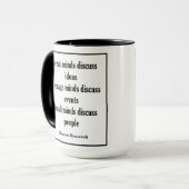 Mug Esprits de la citation | d'Eleanor Roosevelt (Devant gauche)