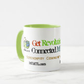 Mug Esprits révolutionnaires de café social de médias (Devant gauche)