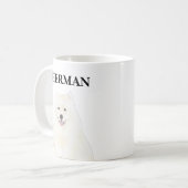 Mug Esquimau américain personnalisé Samoyé Chien (Devant gauche)