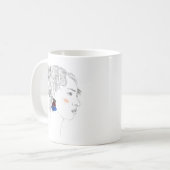 Mug Esquisse d'aperçu - Portrait (Devant gauche)