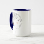 Mug Esquisse d'aperçu - Portrait (Devant gauche)