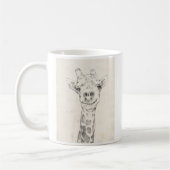 Mug Esquisse de portrait de Giraffe (Gauche)