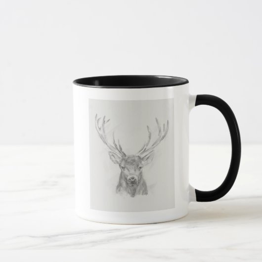 Mug Esquisse d'Elk contemporaine (Droite)