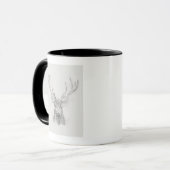 Mug Esquisse d'Elk contemporaine (Devant gauche)