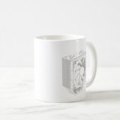 Mug Esquisse du glacière de processeur d'ordinateur (Devant droit)