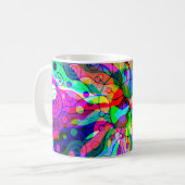Mug Esquisse Imaginaire Art - Neon Abstrait Maj 1 (Devant gauche)