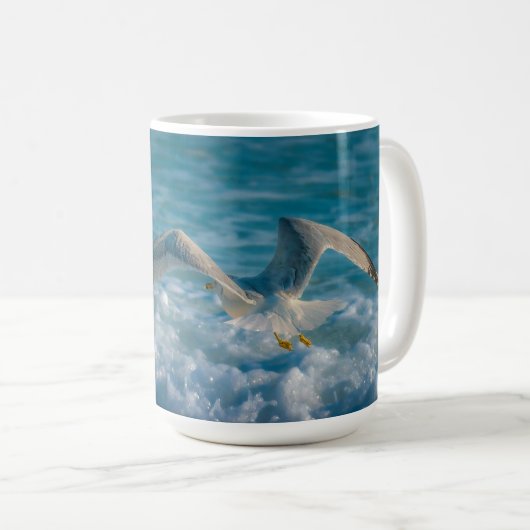Mug Esquisser les vagues 11 oz ou 15 oz (Devant droit)