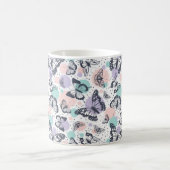Mug Esquisses colorées de papillons Pastel (Centre)
