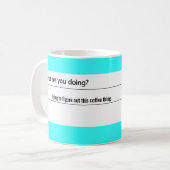 Mug Essai de figurer cette chose de café (Devant gauche)