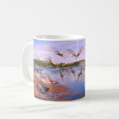 Mug Essaim de moustiques, fjord de scandinavie, (Devant gauche)