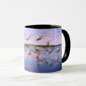 Mug Essaim de moustiques, fjord de scandinavie, (Devant droit)