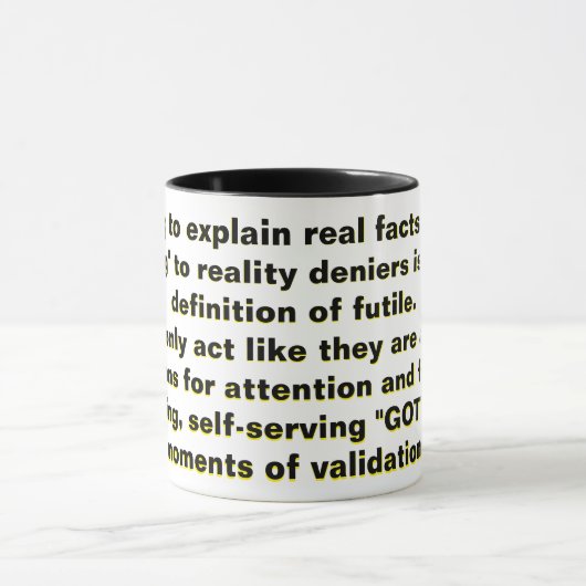 Mug Essayer d'expliquer des faits réels, "man-splainin (Centre)