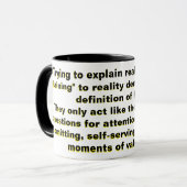 Mug Essayer d'expliquer des faits réels, "man-splainin (Devant gauche)